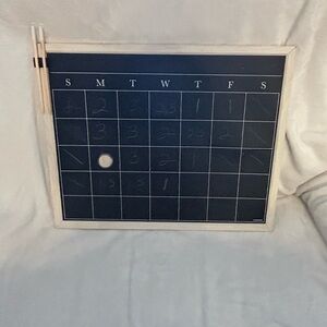 Planner Chalkboard with Wooden Frame and Pens